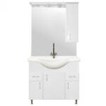 Vertex Bianca Plus 85 komplett fürdőszoba bútor magasfényű fehér (LEB85MFFMFFJ)