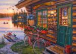 Schmidt Spiele 58531 - Lakeside cabin with bike - 1000 db-os puzzle (58531)