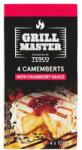 Tesco Grill Master camembert sajt 4 x 100 g és áfonyaszósz külön tasakban 50 g