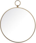 Art-Pol Kerek aranysárga függeszthető fém fali tükör 29x34, 5x0, 5cm (135848)