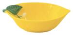 Easy Life Sárga citrom formájú porcelán tálka - 30x22cm - Fleurs et Citrons