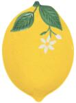 Easy Life Sárga citrom porcelán kínálótál - 30x22cm - Fleurs et Citrons