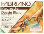 Fedrigoni Pochette Dessin Blanc rajzpapír csomag, 224 g - 24x32 cm, 12 lap