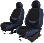 Honda Hr-V Ii Nemesis Bőr/Szövet Méretezett Üléshuzat -Kék/Fekete- 2Db Első Ülésre