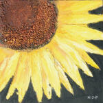 naru. ro Tablou pictat manual Floarea Soarelui B, 40x40cm (187-CYGY-0292B)