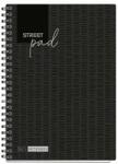 STREET Spirálfüzet STREET Pad A/5 vonalas 100 lapos fekete (67135)