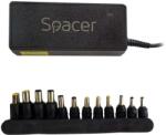Spacer Incarcator laptop universal Spacer, 90W comutare automata tensiune - compatibil cu majoritatea NB, 12 tipuri de mufe, DC15/16/19/19.5/20V (SPNA-UNIV-12) - 2cumperi
