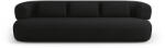 Micadoni Canapea Jenny cu 4 locuri si tapiterie boucle, negru (MIC_4S_186_F1_JENNY9) Canapea