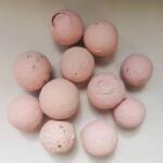 Minikek Fa golyók - Cottage púder rózsaszín - 15db