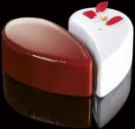 Martellato Cake Idea sütőkeret, HEART 19, 4 részes, 190x190x40 mm, rozsdamentes (K-Ma-35KITH4X19)