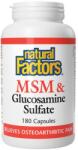 Natural Factors MSM + Glucosamine Sulfate [180 капсули]