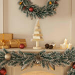 vidaXL 2 db tömör fenyő karácsonyfa dekorációnak 30 cm (357992)
