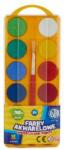 Astra Vízfesték ASTRA 30 cm nagy gombos 12 színű ajándék ecsettel (83216904)