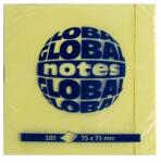 Global Notes Öntapadós jegyzet GLOBAL Notes 3654-01 75x75mm sárga 100 lap (11373) - robbitairodaszer