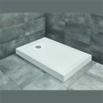 Radaway Doros Stone F szögletes zuhanytálca előlappal 100x80 antracit, ajándék szifonnal SDRFP1080-05-64S (SDRFP1080-05-64S)