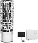 Uniprodo Készlet: szauna kályha szauna vezérléssel 9 kW - oszlop kályha - 30-110 °C (UNI_SAUNA_V9.0KW-SET)