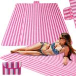 Inlea4Home Strandszőnyeg piknik takaró 200x200 cm - Rózsaszín (IA-KX4991)
