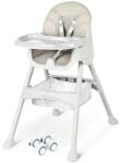 Teno 3 az 1-ben Asztali szék babáknak és gyerekeknek Teno®, állítható magasságú, 5 pontos biztonsági öv, állítható és kivehető tálca, játéktároló, bézs (TENO636)