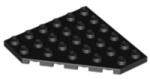 LEGO® Alkatrészek (Pick a Brick) Fekete 6x6 Lapos Sarokelem 4106977 (4106977)