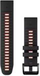 Garmin Óraszíj 22 mm fekete/piros szilikon (QuickFit) (010-13280-06)