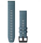 Garmin Fenix 6 óraszíj 22mm tópart kék szilikon fekete csat (QuickFit) (010-12863-03)