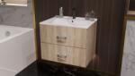 Meblohand NOEL fürdőszoba szekrény + mosdóval 60 cm sonoma színben - sprintbutor