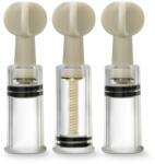 Temptasia Háromrészes pumpakészlet mellbimbókhoz és csiklóhoz, átlátszó