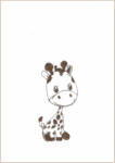  Babastar wellsoft babapléd 70*90 cm - fehér (zsiráf drapp) - babastar