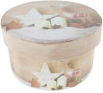 PC Karácsonyi Doboz Barna Kerek (000484)