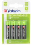 Verbatim Tölthető elem ceruza VERBATIM AA, 2500mAh/1, 2V, 4db/csomag (49941)