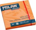 Milan Öntapadó jegyzettömb 76x76 mm 100 lap Milan neon narancs (A13173605)