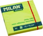 Milan Öntapadó jegyzettömb 76x76 mm 100 lap Milan neon sárga (A13173555)