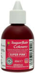 Sugarflair Colours airbrush festék, super pink, 60ml