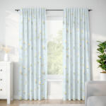 Goldea pamut drapéria - kamilla virágok világoskék alapon 280x150 cm