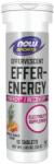NOW Foods Effer-Energy / Effervescent Energy [10 разтворими таблетки] Тропически пунш