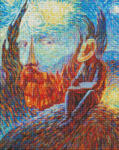 Ideyka Set goblen cu diamante, cu sasiu, Iluzie in stil van Gogh - Oleg Shupliak, 40x50 cm (AMO7244)
