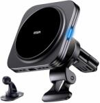 ESR Incarcator Auto Wireless Esr Halolock Magnetic Magsafe Vent Car Mount Wireless Charger Qi2 15w Black
