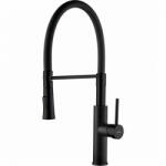 Laveo SHIRE zuhanyfejes csaptelep rugalmas tömlővel, matt fekete K (BQH_B78D) - mosibolt