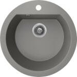 Laveo DAFNE egykör szürke mosogató csaplyukkal (SBD_580T) (SRD_580T)