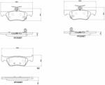 BREMBO fékbetétkészlet, tárcsafék BREMBO P 28 110 (P 28 110)