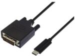 M-CAB USB 3.1 Type C DVI-D Átalakító Fekete 2m 2200062 (2200062)