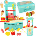 Inlea4Fun Bucătărie fast food în valiză - 55 cm - Inlea4Fun GOURMET BURGERS (IA-KX4305) Bucatarie copii