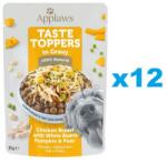 Applaws Dog Taste Toppers Csirke és sütőtök zselében 12x85 g