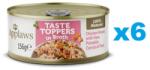Applaws Dog Taste Toppers Csirkemell, sonka és sütőtök húslevesben 6x156 g