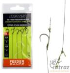 Nevis Szakállnélküli Feeder Előkötött Horog Fonott Zsinórral és Csalitüskével - Méret: 12 (8108-412)