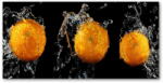  Wallmuralia. hu Akril üveg kép Narancs és víz 125x50 cm 4 fogantyú