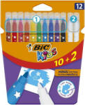 BIC Filctoll készlet, BIC KIDS "Magic", 10+2 különböző szín (BC9202953) - bestoffice