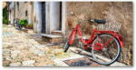  Wallmuralia. hu Akrilüveg fotó Piros bicikli 125x50 cm 4 fogantyú