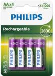 Philips R6B4B26010 Elem tölthető aa 2600 mah 4-bliszter