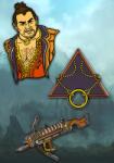  Jelvények Dragon Age - Dragon Age Varric Pin Set